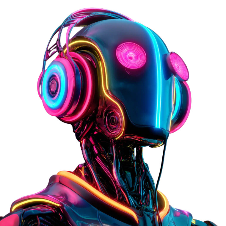 Neon Sonic Robot Vinyl Car Decal Sticker – Waterproof & UV-Resistant 6.826666666666667"