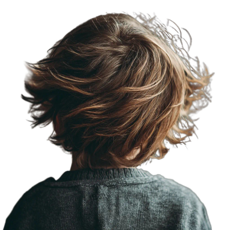 Child'S Hair Vinyl Car Decal Sticker – Waterproof & UV-Resistant 3.4133333333333336"