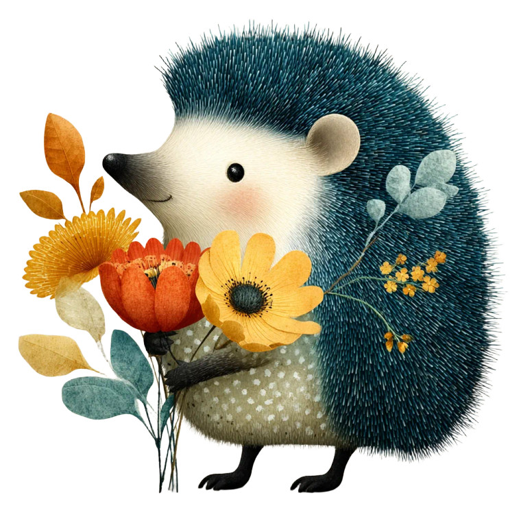 Stylish Hedgehog V2 Vinyl Car Decal Sticker – Waterproof & UV-Resistant 3.4133333333333336"