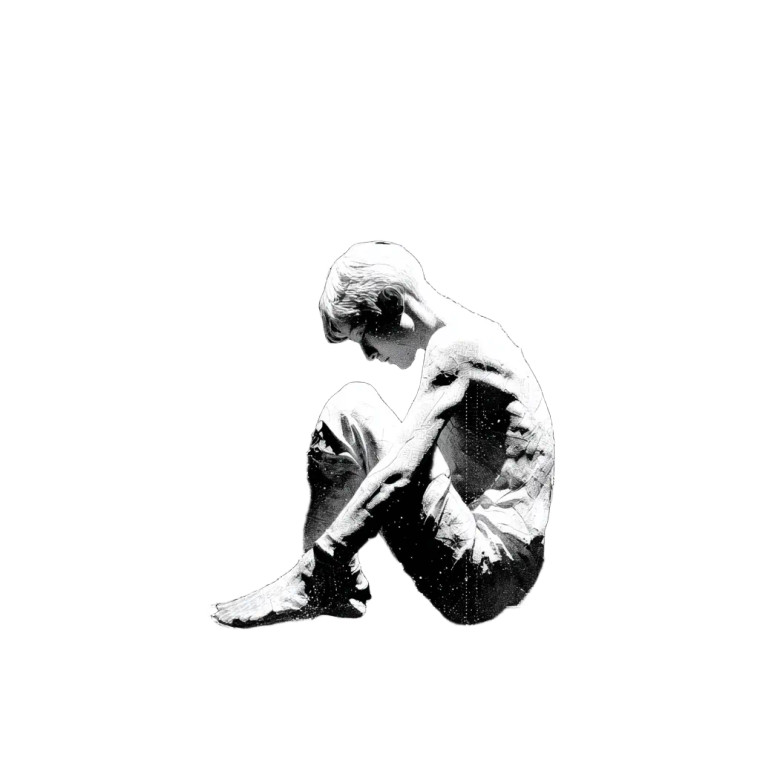 Feral Human Figure Vinyl Car Decal Sticker – Waterproof & UV-Resistant 3.4133333333333336"