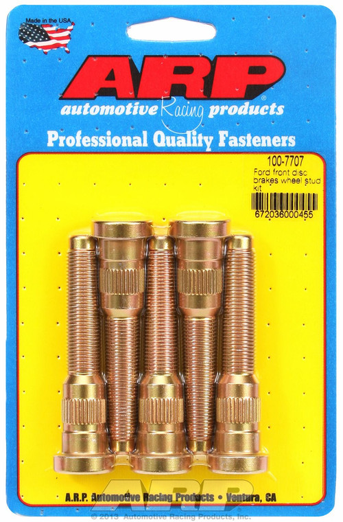 ARP Auto Racing Wheel Stud | Heat Treated Chrome Moly | 200,000 PSI Strength | Ford Early Front Disc | Pack of 5