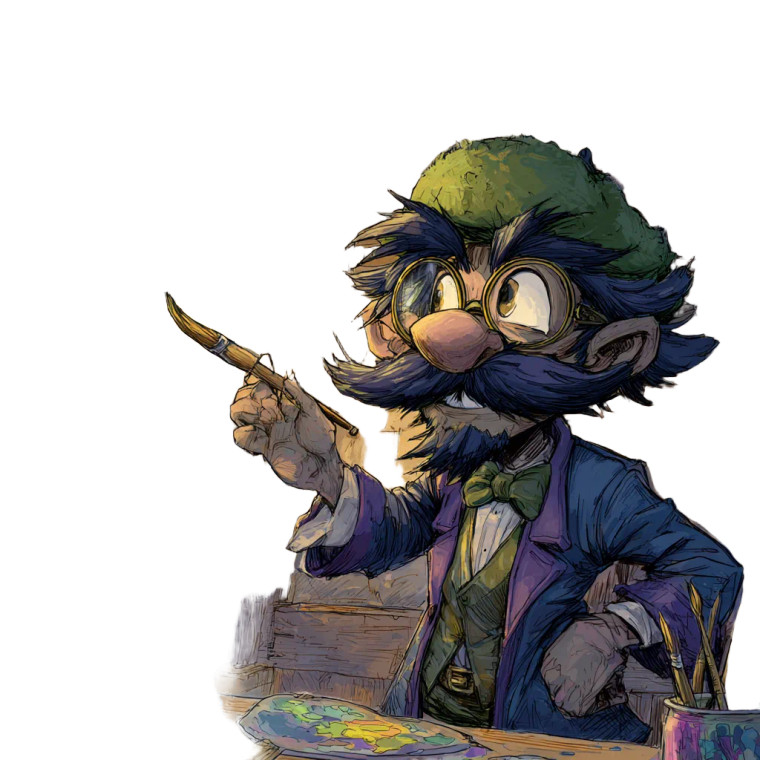 Gnome Painter Vinyl Car Decal Sticker – Waterproof & UV-Resistant 3.4133333333333336"