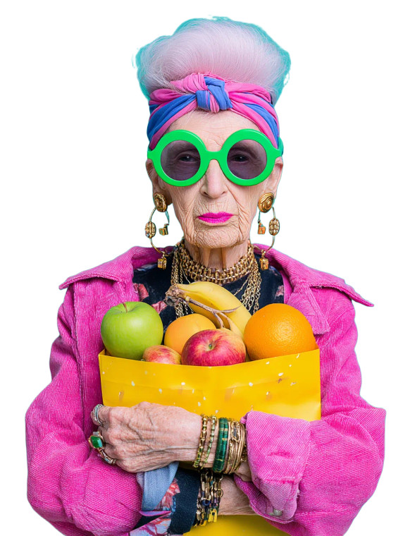 Punk Grandma Vinyl Car Decal Sticker – Waterproof & UV-Resistant 8.213333333333333"