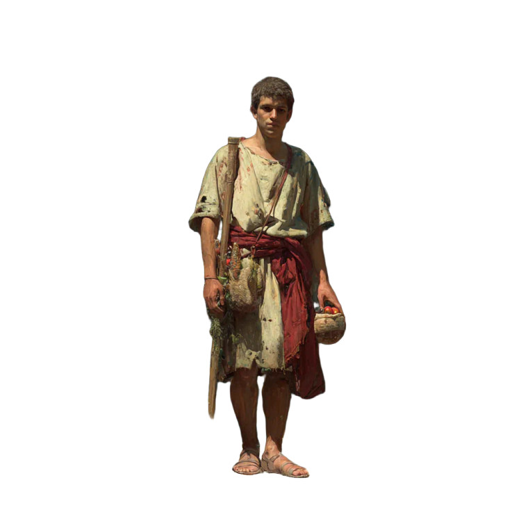 Ancient Greek Commoner Vinyl Car Decal Sticker – Waterproof & UV-Resistant 3.4133333333333336"