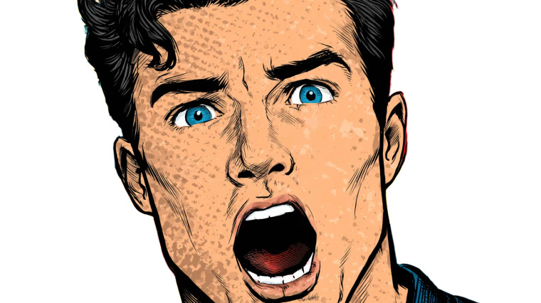 Yelling Man Vinyl Car Decal Sticker – Waterproof & UV-Resistant 2.72"