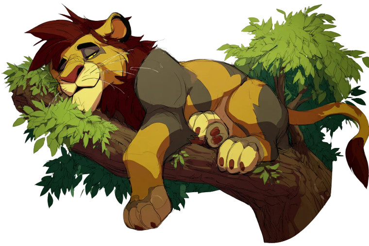 Sleeping Lion V3 Vinyl Car Decal Sticker – Waterproof & UV-Resistant 2.986666666666667"