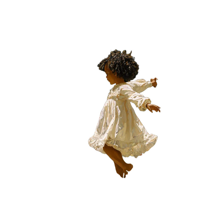 Dancing Child V4 Vinyl Car Decal Sticker – Waterproof & UV-Resistant 3.4133333333333336"