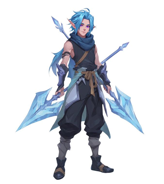 Ice Scythe Warrior Vinyl Car Decal Sticker – Waterproof & UV-Resistant 7.6