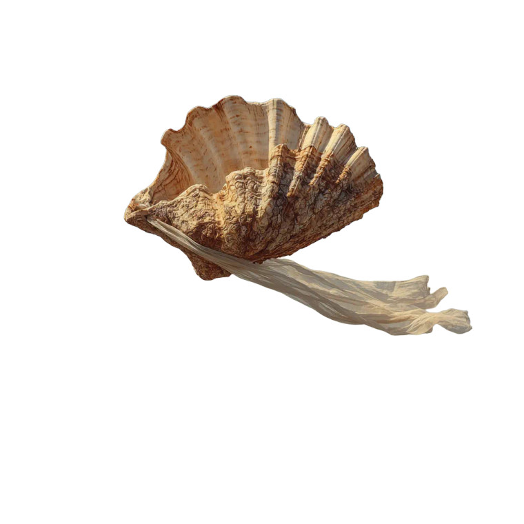 Floating Sea Shell Vinyl Car Decal Sticker – Waterproof & UV-Resistant 3.4133333333333336"