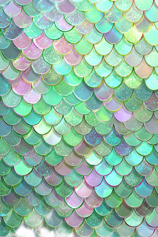 Iridescent Mermaid Scales V3 Vinyl Car Decal Sticker – Waterproof & UV-Resistant 8.96"