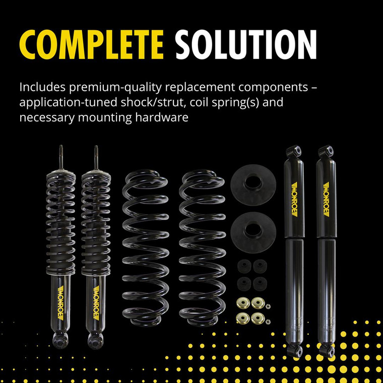 Upgrade Your Ram Suspension | Quality Monroe Air Spring to Coil Spring Conversion Kit | Fits 2013-2023 Models