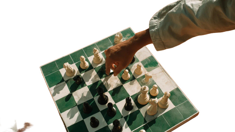 Chess On Court Vinyl Car Decal Sticker – Waterproof & UV-Resistant 2.72"