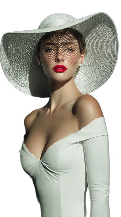 Glamorous Woman Portrait V6 Vinyl Car Decal Sticker – Waterproof & UV-Resistant 9.706666666666667"