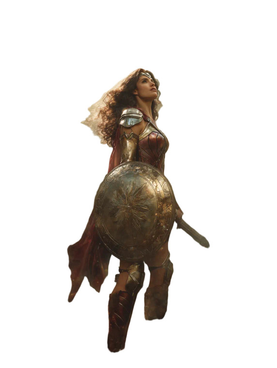 Fantasy Warrior Lynda Vinyl Car Decal Sticker – Waterproof & UV-Resistant 4.1066666666666665"