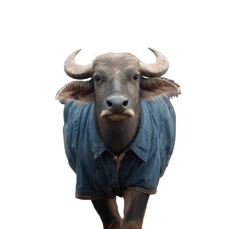 Thai Buffalo Leader Vinyl Car Decal Sticker – Waterproof & UV-Resistant 3.4133333333333336"