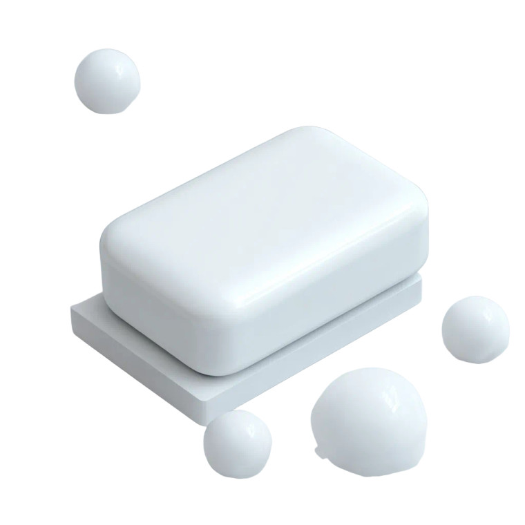 Modern Soap Bar Vinyl Car Decal Sticker – Waterproof & UV-Resistant 3.4133333333333336"