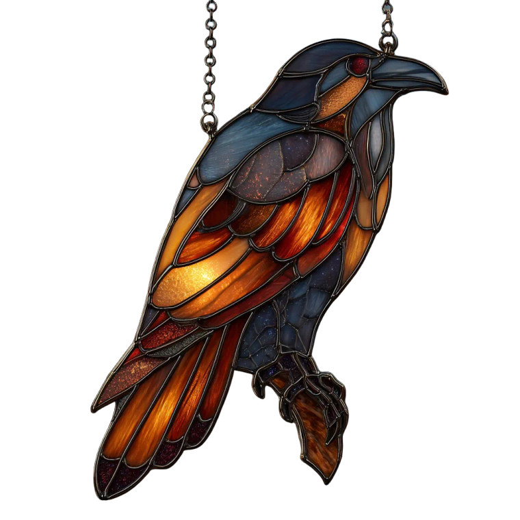 Raven Suncatcher Vinyl Car Decal Sticker – Waterproof & UV-Resistant 3.4133333333333336"