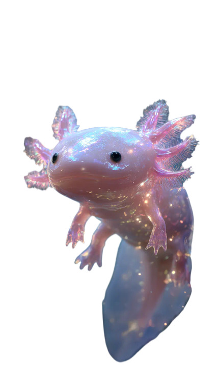 Magical Axolotl Vinyl Car Decal Sticker – Waterproof & UV-Resistant 4.8533333333333335"