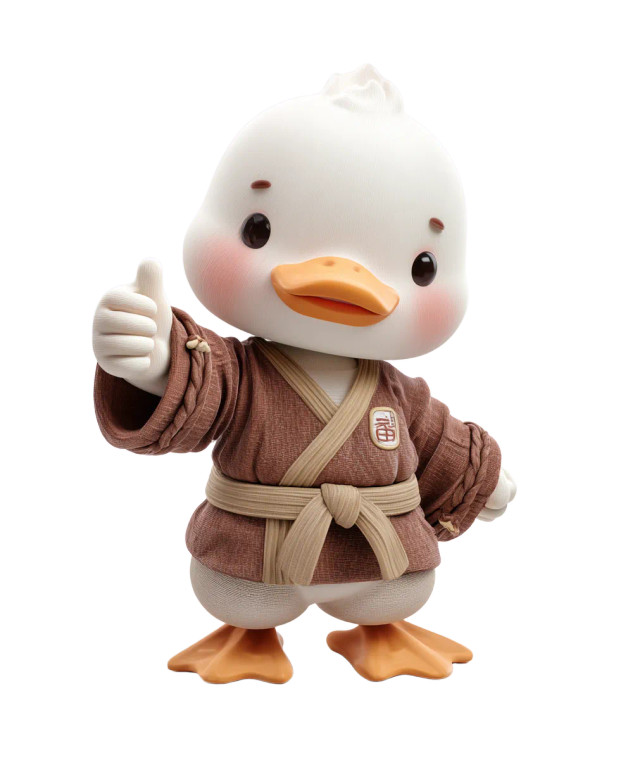 Martial Arts Duck V4 Vinyl Car Decal Sticker – Waterproof & UV-Resistant 8.0"