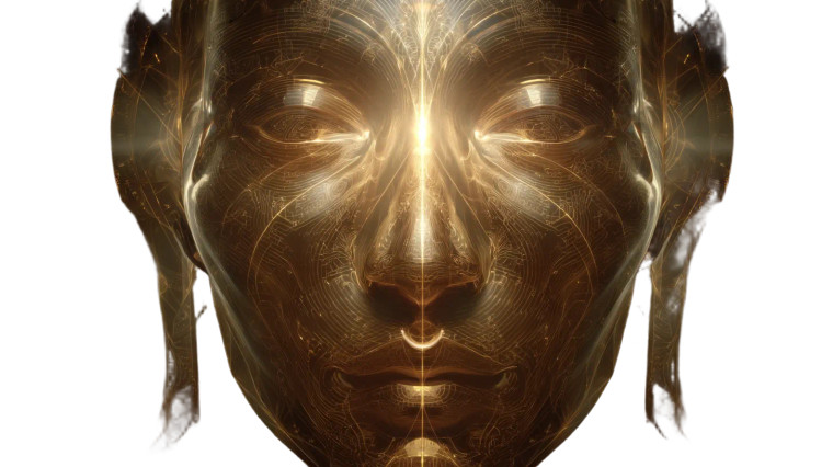 Divine Human Face Vinyl Car Decal Sticker – Waterproof & UV-Resistant 5.4