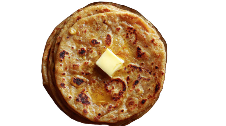 Golden Wheat Paratha Vinyl Car Decal Sticker – Waterproof & UV-Resistant 2.72"