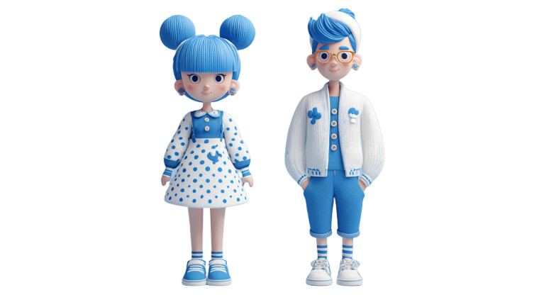 Cute 3D Characters V2 Vinyl Car Decal Sticker – Waterproof & UV-Resistant 5.4