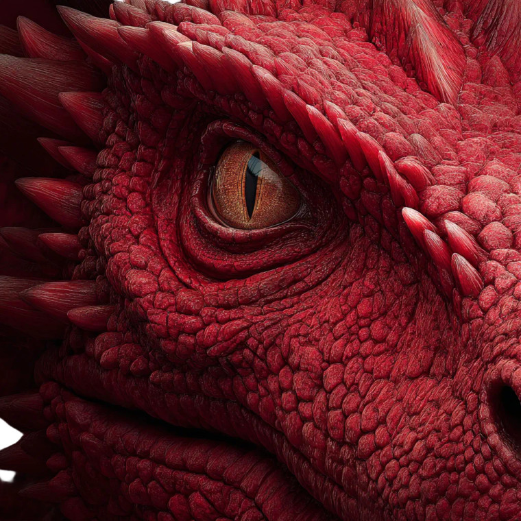 Scarlet Dragon Vinyl Car Decal Sticker – Waterproof & UV-Resistant 3.4133333333333336"