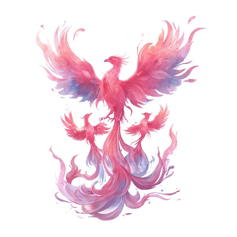 Phoenix Rising Tattoo V3 Vinyl Car Decal Sticker – Waterproof & UV-Resistant 6.826666666666667"