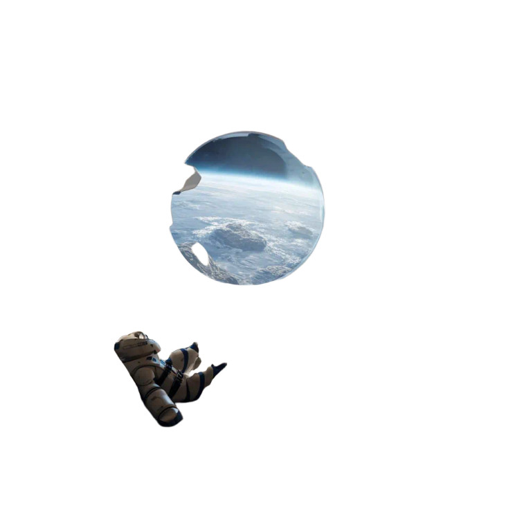 Sleeping Astronaut V5 Vinyl Car Decal Sticker – Waterproof & UV-Resistant 6.826666666666667"