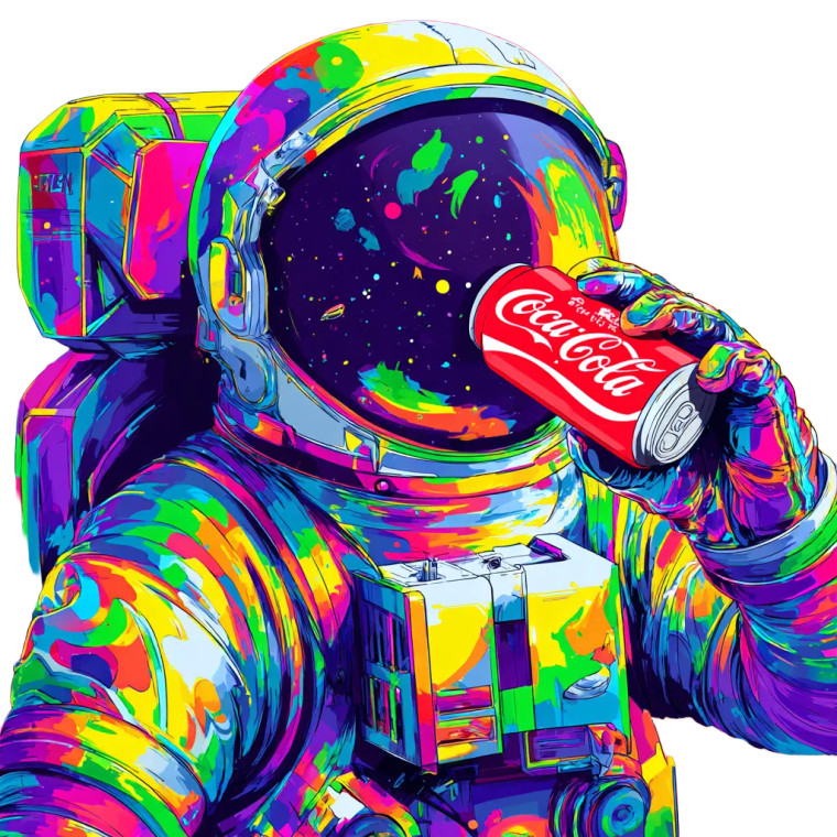 Vibrant Space Explorer Vinyl Car Decal Sticker – Waterproof & UV-Resistant 3.4133333333333336"