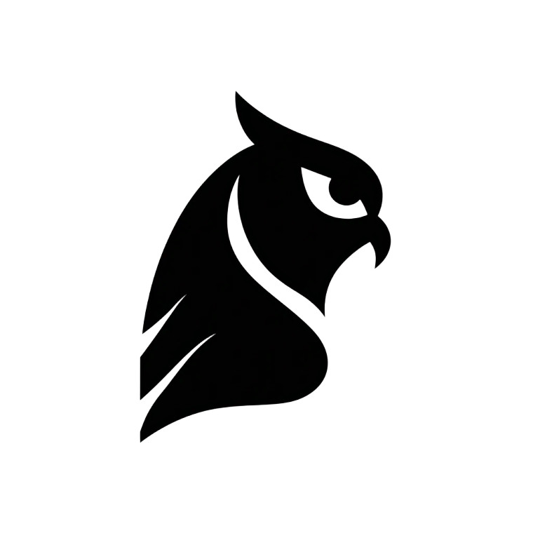Owl Logo V3 Vinyl Car Decal Sticker – Waterproof & UV-Resistant 3.4133333333333336"