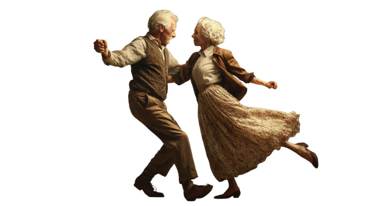 Dancing Couple V26 Vinyl Car Decal Sticker – Waterproof & UV-Resistant 2.72"