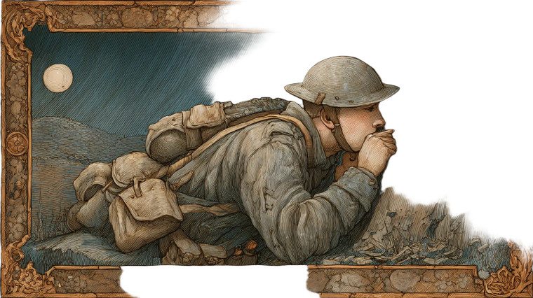 Soldier At Rest Vinyl Car Decal Sticker – Waterproof & UV-Resistant 2.72"