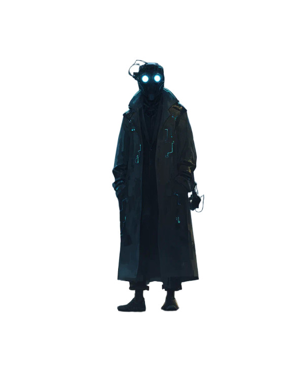 Cyber-Detective Android Vinyl Car Decal Sticker – Waterproof & UV-Resistant 8.213333333333333"