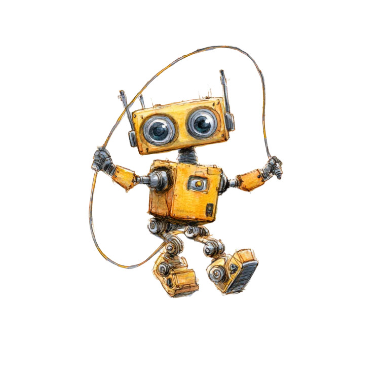 Cute Yellow Robot V2 Vinyl Car Decal Sticker – Waterproof & UV-Resistant 3.4133333333333336"