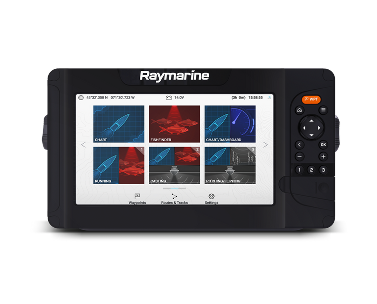 Raymarine Element 9 HV | High-Res Sonar | GPS | Waterproof | 3D Imaging | CHIRP Technology