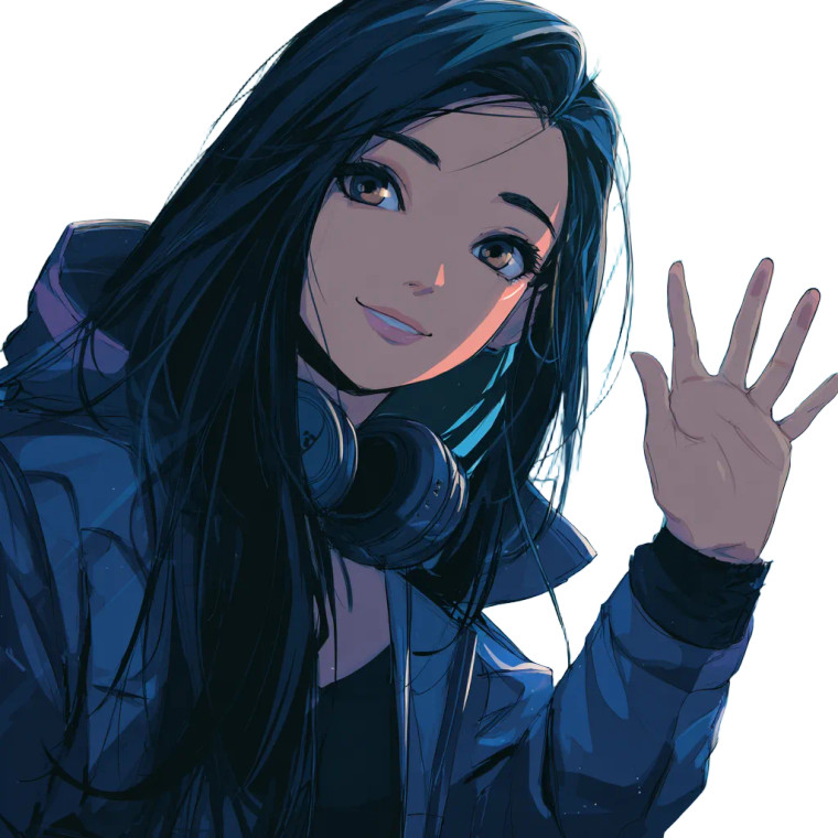 Cyberpunk Gamer Girl V2 Vinyl Car Decal Sticker – Waterproof & UV-Resistant 3.4133333333333336"