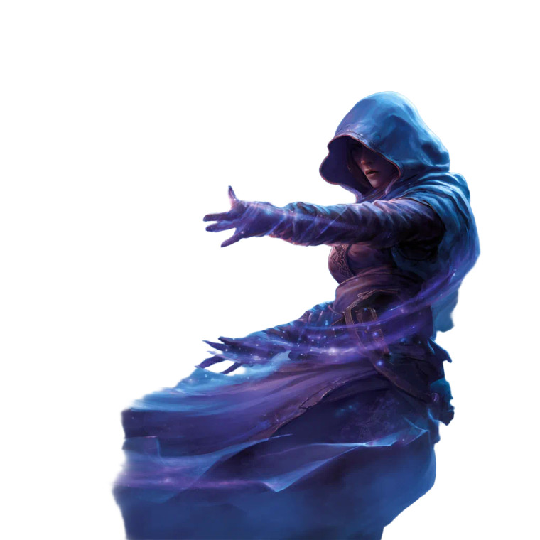 Hooded Mage Spell Vinyl Car Decal Sticker – Waterproof & UV-Resistant 3.4133333333333336"