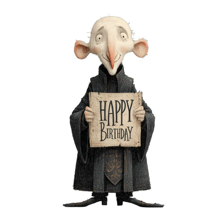 Gothic Birthday Man Vinyl Car Decal Sticker – Waterproof & UV-Resistant 3.4133333333333336"