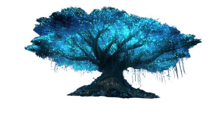 Glowing Life Tree Vinyl Car Decal Sticker – Waterproof & UV-Resistant 2.72"