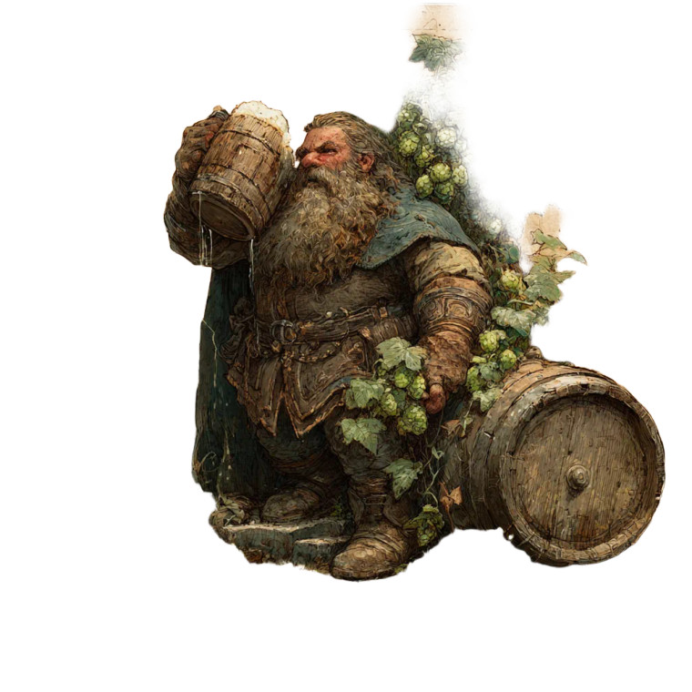 Dwarf Drinking Ale Vinyl Car Decal Sticker – Waterproof & UV-Resistant 3.4133333333333336"