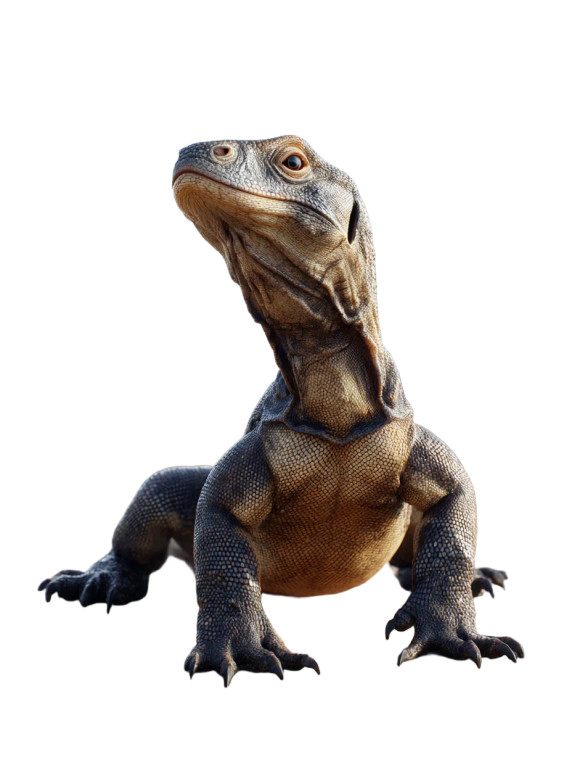 Funny Komodo Dragon Vinyl Car Decal Sticker – Waterproof & UV-Resistant 8.213333333333333"