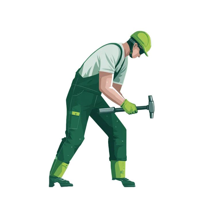 Construction Worker Ppe Vinyl Car Decal Sticker – Waterproof & UV-Resistant 3.4133333333333336"