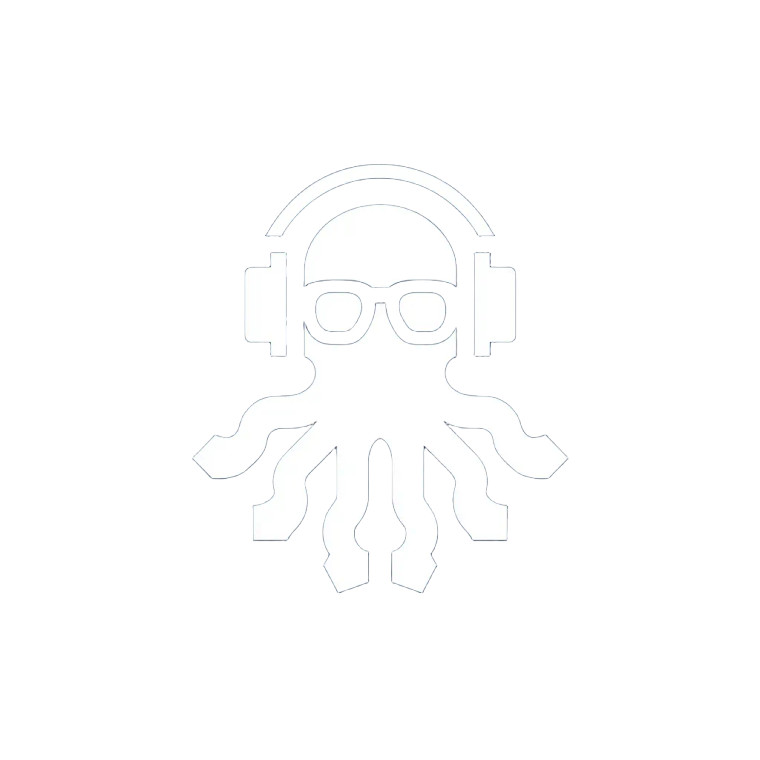 Octopus Logo Vinyl Car Decal Sticker – Waterproof & UV-Resistant 6.826666666666667"