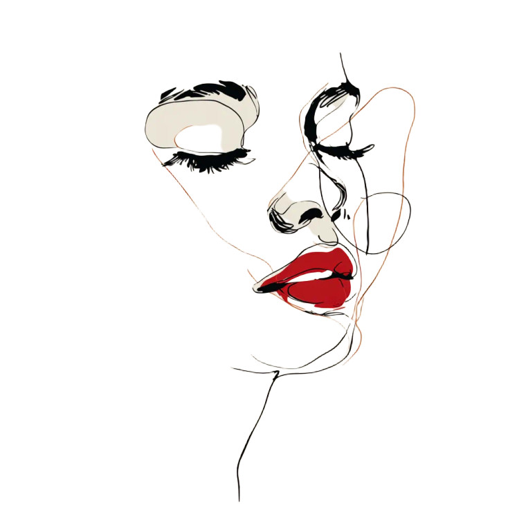 Abstract Line Art V2 Vinyl Car Decal Sticker – Waterproof & UV-Resistant 3.4133333333333336"