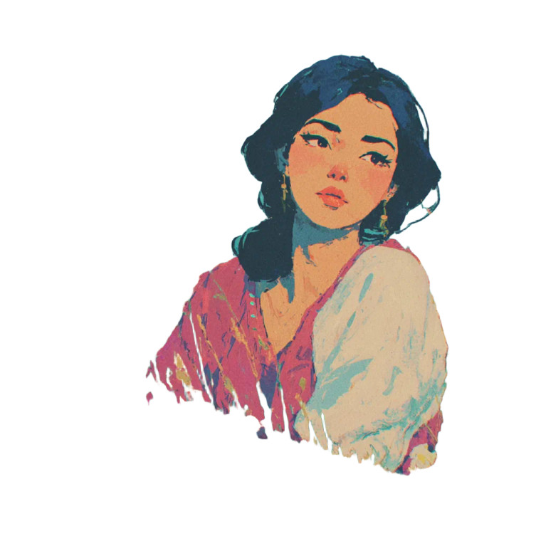 Uzbek Anime Portrait Vinyl Car Decal Sticker – Waterproof & UV-Resistant 3.4133333333333336"