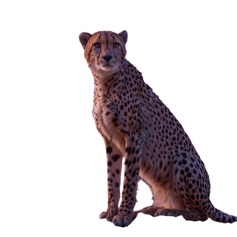 Arabian Cheetah Sunset V3 Vinyl Car Decal Sticker – Waterproof & UV-Resistant 6.826666666666667"