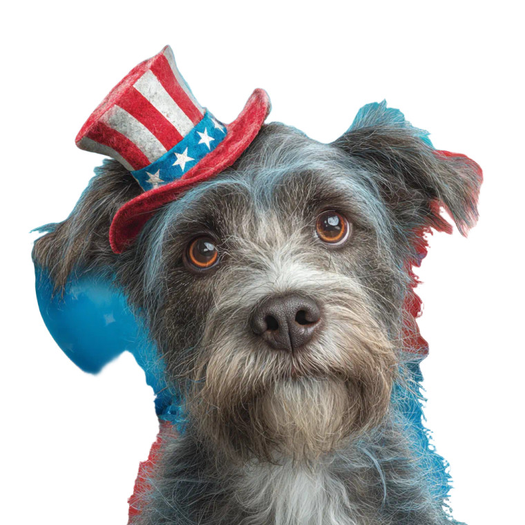 Cheerful Dog Celebration Vinyl Car Decal Sticker – Waterproof & UV-Resistant 3.4133333333333336"