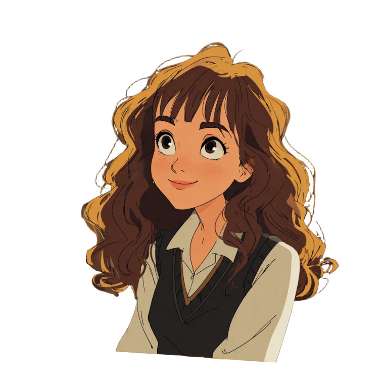 Miyazaki'S Hermione Vinyl Car Decal Sticker – Waterproof & UV-Resistant 3.4133333333333336"