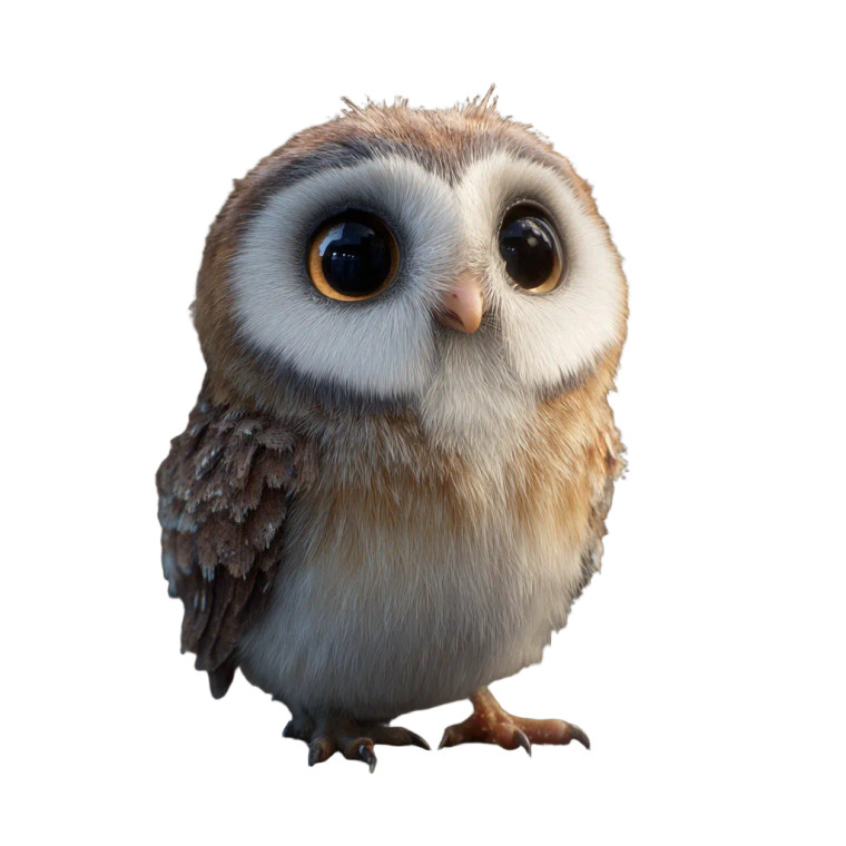 Cute Owl V10 Vinyl Car Decal Sticker – Waterproof & UV-Resistant 3.4133333333333336"